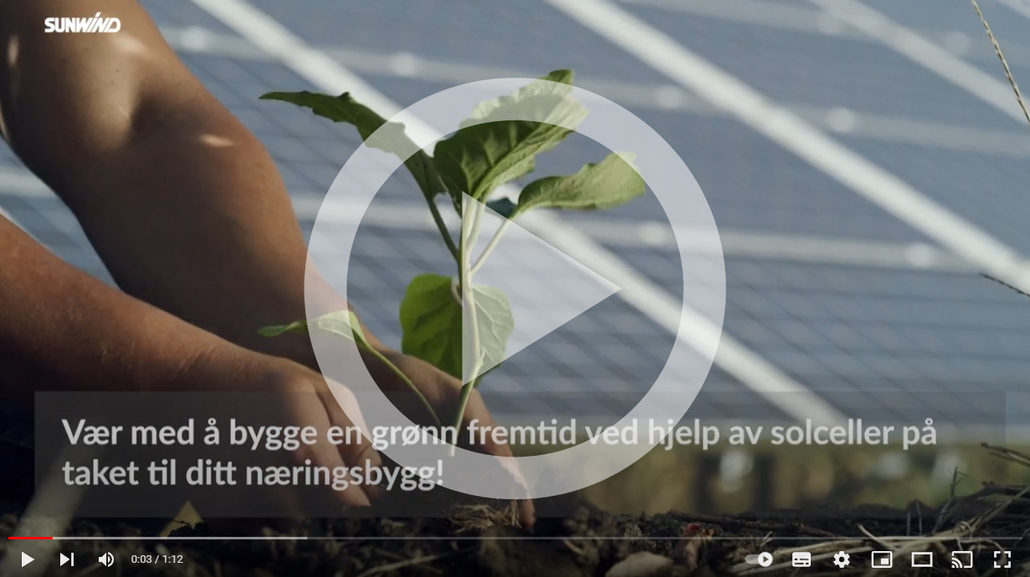 Vær med å bygge en grønn fremtid ved hjelp av solceller på taket av ditt næringsbygg!