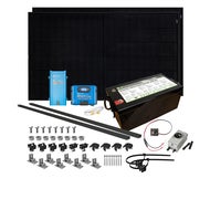 Solcelleanlegg 12/230V, 860 watt, litium heat 400At