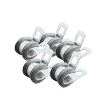 Festeklammer m/gummi-innlegg 8 mm 5 pk