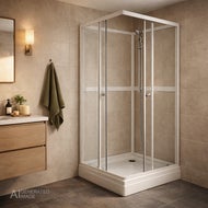 AI-generert bilde av Dusjkabinett Jasmine - 80 x 80 x 195 cm