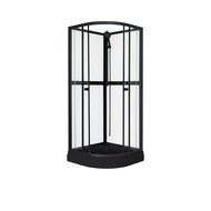 Dusjkabinett Aurora Black - 80 x 80 x 195 cm