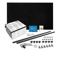 Solcelleanlegg 12V, 430 watt, Litium heat 200At