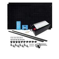 Solcelleanlegg 12/230V, 760 watt, litium heat 300At