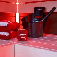 Badstuhøyttaler Harvia rød 