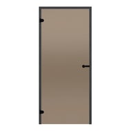 Badstudør Harvia Black Line - varm bronse