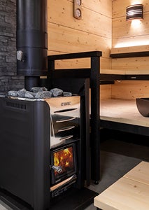 vedfyrt badstuovn inne i badstu