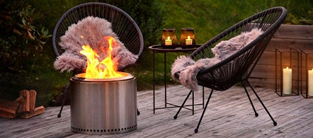 Bålpanne og utepeis