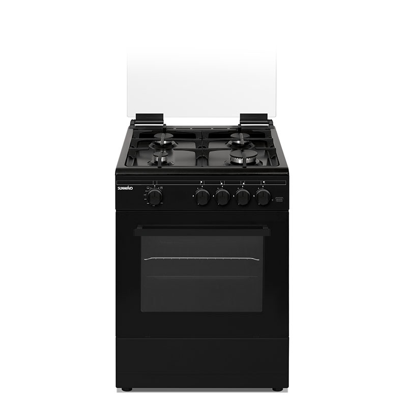 Gasskomfyr Chef Pro - sort, 60 cm