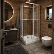 Dusjkabinett Jasmine - 90 x 70 x 195 cm V - hover
