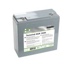 Batteri AGM 30Ah EV Sunwind