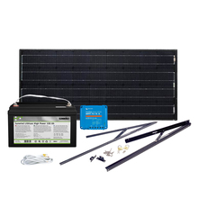 Solcelleanlegg 12V, 100 watt, litium 100At