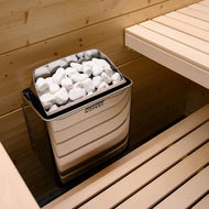 Badstustein Harvia dekorative, runde hvite 10kg

