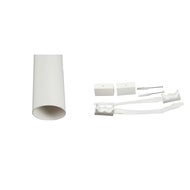 Vent.rør Separett 2 m, 75 mm, m/ klammer/distansestykke