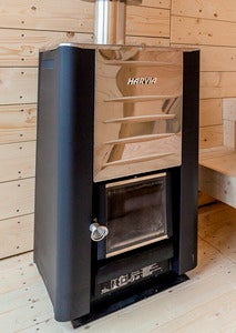 harvia vedfyrt badstuovn