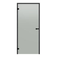 Badstudør Harvia Black Line frostet glass, satin