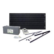 Solcelleanlegg 12V, 185 watt, AGM 260At