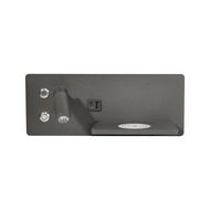 Vegglampe Design black med hylle USB/Wireless