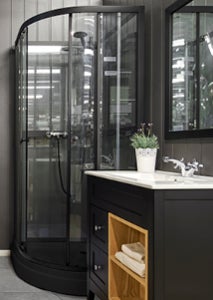 Dusjkabinett sort