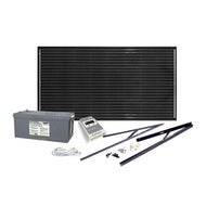 Solcelleanlegg 12V, 185 watt, AGM 260At