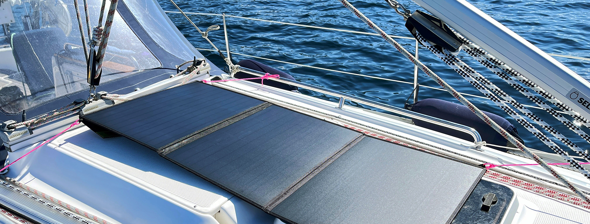 Solcellepanel båt