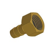 Slangesokkel for komfyr 1/2'' -10 mm 