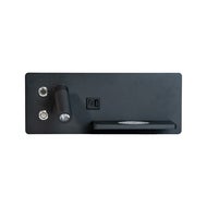 Vegglampe Design black med hylle USB/Wireless