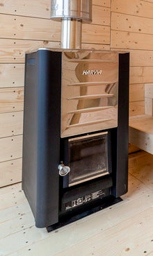 harvia vedfyrt badstuovn