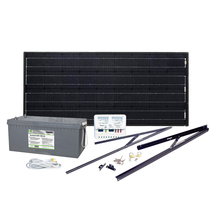 Solcelleanlegg 12V, 100W, AGM 260At