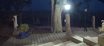 Solcelledrevet utelampe