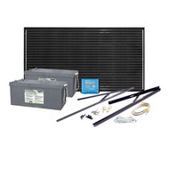 Solcelleanlegg 12V, 200 watt, 2 x AGM 260At