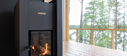 Vedfyrt badstuovn linear