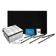 Solcelleanlegg 12V, 380 watt, litium heat 280At