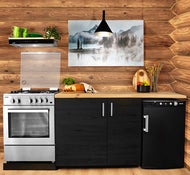 Gasskjøleskap Ventus 100 - toppkontroll, sort