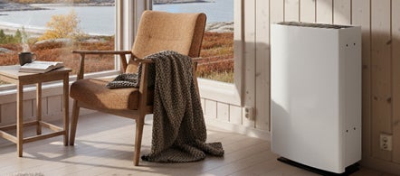 Wallas hyttevarmer hvit