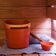 Sauna bucket and ladle