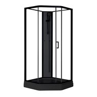 Dusjkabinett Elsa Black - 90 x 90 x 205 cm