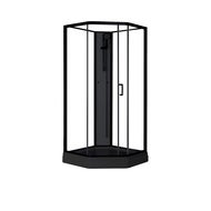 Dusjkabinett Elsa Black - 90 x 90 x 205 cm