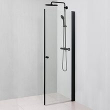 Dusjdør Kiara Black 90 x 190