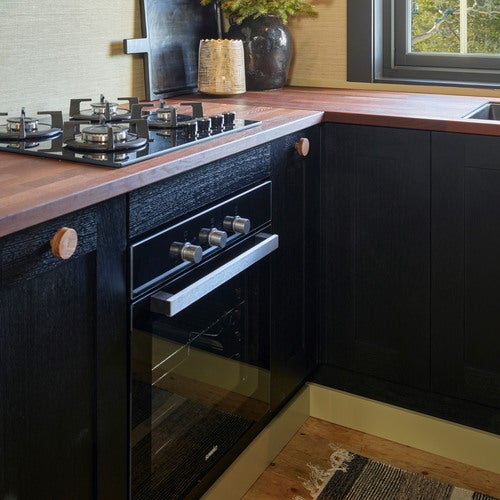 Innbyggingsovn gass Chef, sort