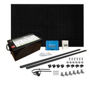 Solcelleanlegg 12V, 430 watt, litium heat 400At