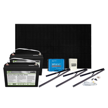 Solcelleanlegg 12V, 380 watt, 2 x Litium 100At