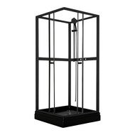 Dusjkabinett Jasmine Black - 80 x 80 x 195 cm