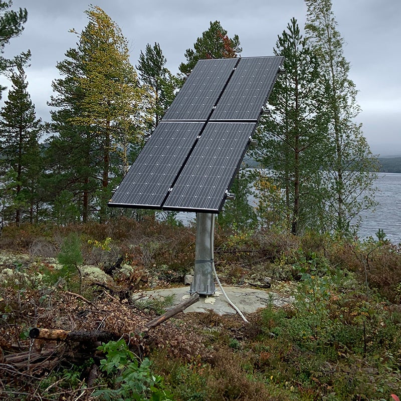 Bakkestativ Solcelle (justerbar) 4 x 380W Grid