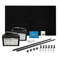 Solcelleanlegg 12V, 430 watt, 2 x Litium 100At