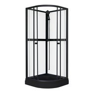 Dusjkabinett Aurora  Black - 80 x 80 x 195 cm