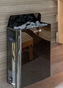 Harvia The Wall nærbilde.