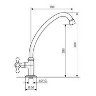 Kjøkkenkran 1-greps  - hover